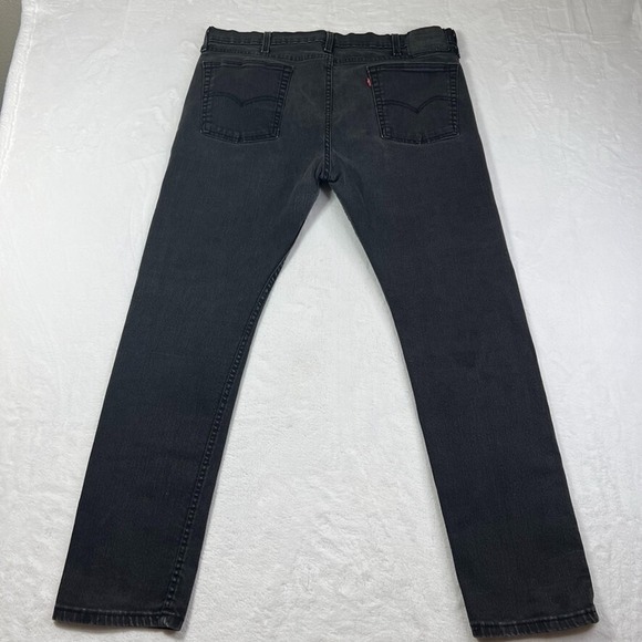 Levis 510 Jeans 33x32 (Act 31x30) Black Slim Fit Skinny Tapered Grunge Hip Hop - Picture 8 of 15